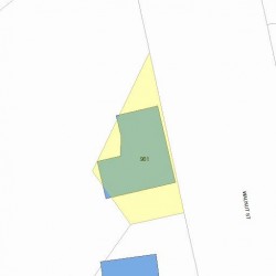 961 Walnut St, Newton, MA 02460 plot plan