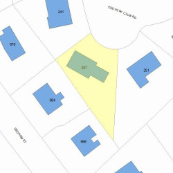 247 Country Club Rd, Newton, MA 02459 plot plan