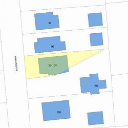 98 Harvard St, Newton, MA 02460 plot plan