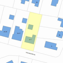 11 Winchester Rd, Newton, MA 02458 plot plan