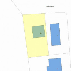 48 Ware Rd, Newton, MA 02466 plot plan