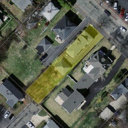 311 Nevada St, Newton, MA 02460 aerial view