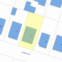 17 Elsworth Rd, Newton, MA 02465 plot plan