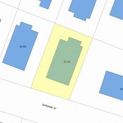 49 Gardner St, Newton, MA 02458 plot plan