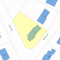 61 Druid Hill Rd, Newton, MA 02461 plot plan
