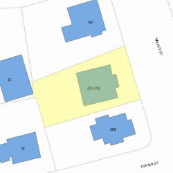 205 Walnut St, Newton, MA 02460 plot plan