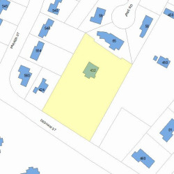 432 Dedham St, Newton, MA 02461 plot plan