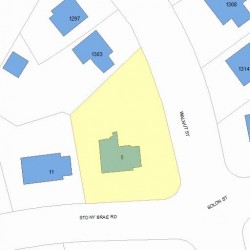 5 Stony Brae Rd, Newton, MA 02461 plot plan