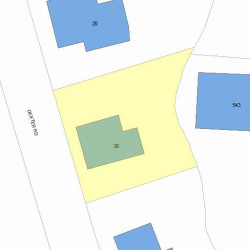 26 Dexter Rd, Newton, MA 02460 plot plan