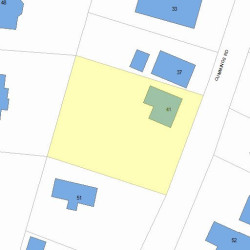 41 Cummings Rd, Newton, MA 02459 plot plan