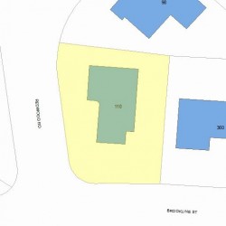 366 Brookline St, Newton, MA 02459 plot plan