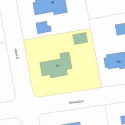 300 Highland St, Newton, MA 02465 plot plan