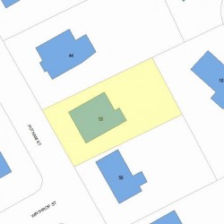 50 Putnam St, Newton, MA 02465 plot plan