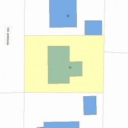 18 Ridgeway Ter, Newton, MA 02461 plot plan