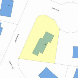 66 Langdon St, Newton, MA 02458 plot plan