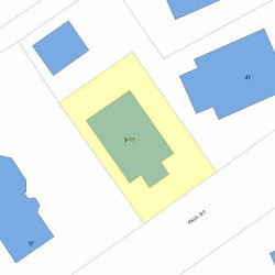 11 Paul St, Newton, MA 02459 plot plan