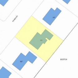 111 Spiers Rd, Newton, MA 02459 plot plan