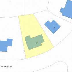 67 Walnut Hill Rd, Newton, MA 02459 plot plan