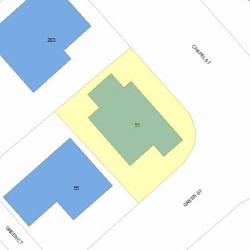 51 Green St, Newton, MA 02458 plot plan
