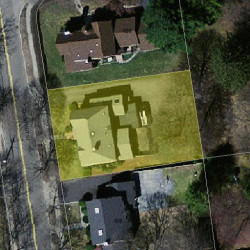 832 Chestnut St, Newton, MA 02468 aerial view