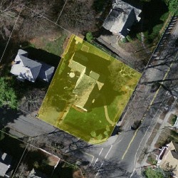 673 Centre St, Newton, MA 02458 aerial view