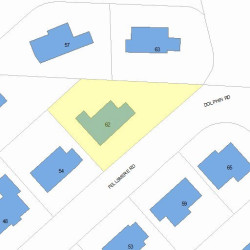 62 Fellsmere Rd, Newton, MA 02459 plot plan