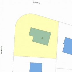 25 Dedham St, Newton, MA 02461 plot plan