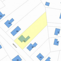 660 Grove St, Newton, MA 02462 plot plan