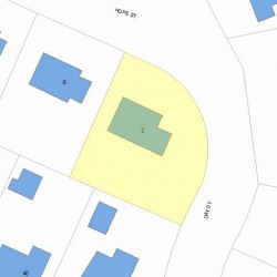 2 Hope St, Newton, MA 02466 plot plan
