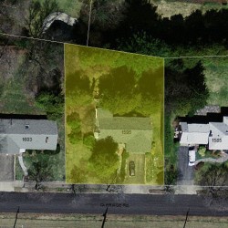 1595 Commonwealth Ave, Newton, MA 02465 aerial view