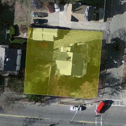 235 California St, Newton, MA 02458 aerial view