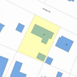 24 Garden Rd, Newton, MA 02458 plot plan