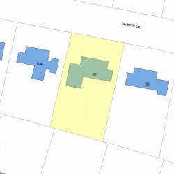 98 Fairway Dr, Newton, MA 02465 plot plan