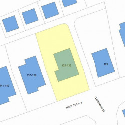 135 Norwood Ave, Newton, MA 02460 plot plan