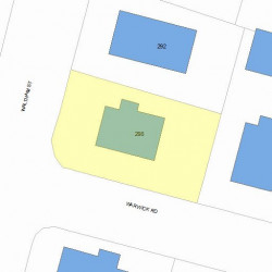 298 Waltham St, Newton, MA 02465 plot plan