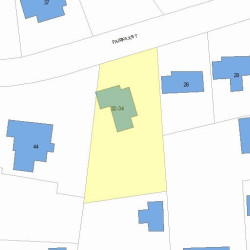 34 Fairfax St, Newton, MA 02465 plot plan