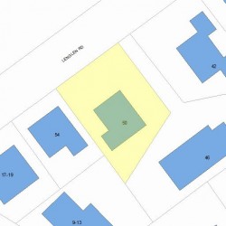 50 Lenglen Rd, Newton, MA 02458 plot plan