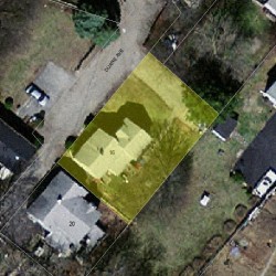 16 Duane Ave, Newton, MA 02465 aerial view