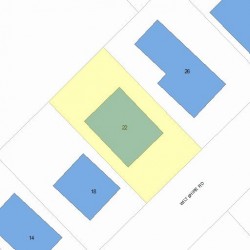 22 Wiltshire Rd, Newton, MA 02458 plot plan