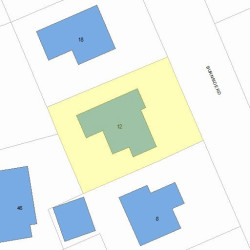12 Burnside Rd, Newton, MA 02461 plot plan