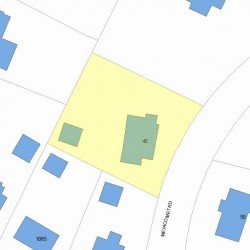 45 Metacomet Rd, Newton, MA 02468 plot plan