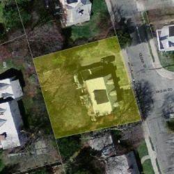 121 Cedar St, Newton, MA 02459 aerial view