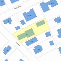 100 Adams St, Newton, MA 02460 plot plan