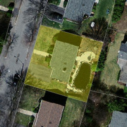 40 Lyme Rd, Newton, MA 02465 aerial view