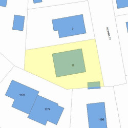 11 Indiana Ct, Newton, MA 02464 plot plan