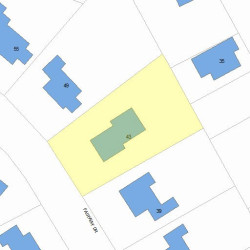 43 Fairway Dr, Newton, MA 02465 plot plan