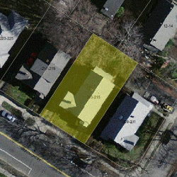 215 Tremont St, Newton, MA 02458 aerial view