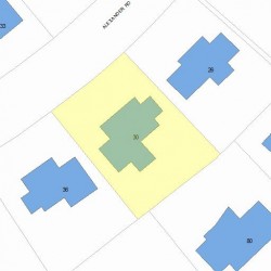 30 Alexander Rd, Newton, MA 02461 plot plan