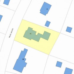 18 White Oak Rd, Newton, MA 02468 plot plan