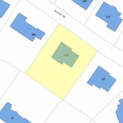 515 Dudley Rd, Newton, MA 02459 plot plan